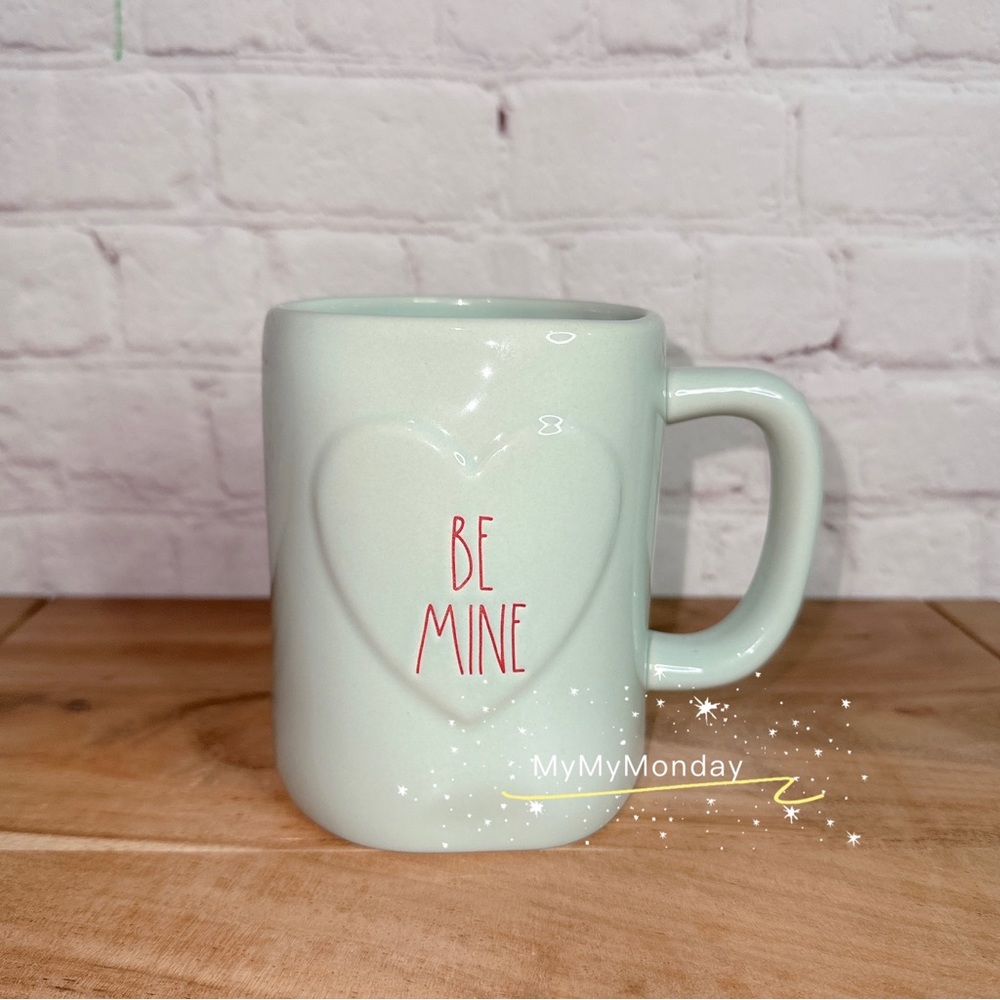 Rae Dunn Mint Green 'Be Mine' Mug